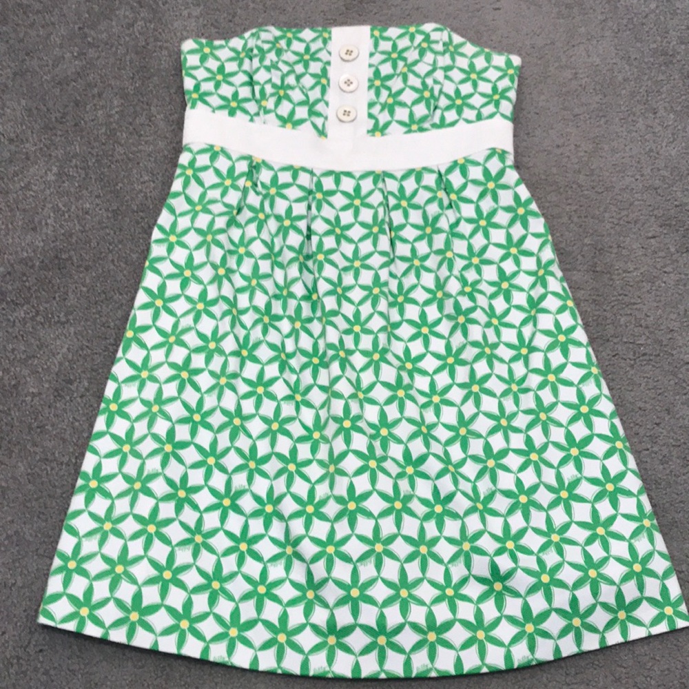 Retro style Lily Pulitzer strapless dress